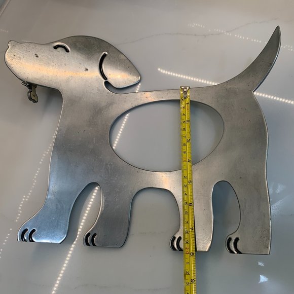 Vintage Concave Aluminum Doggie Frame - Picture 12 of 15